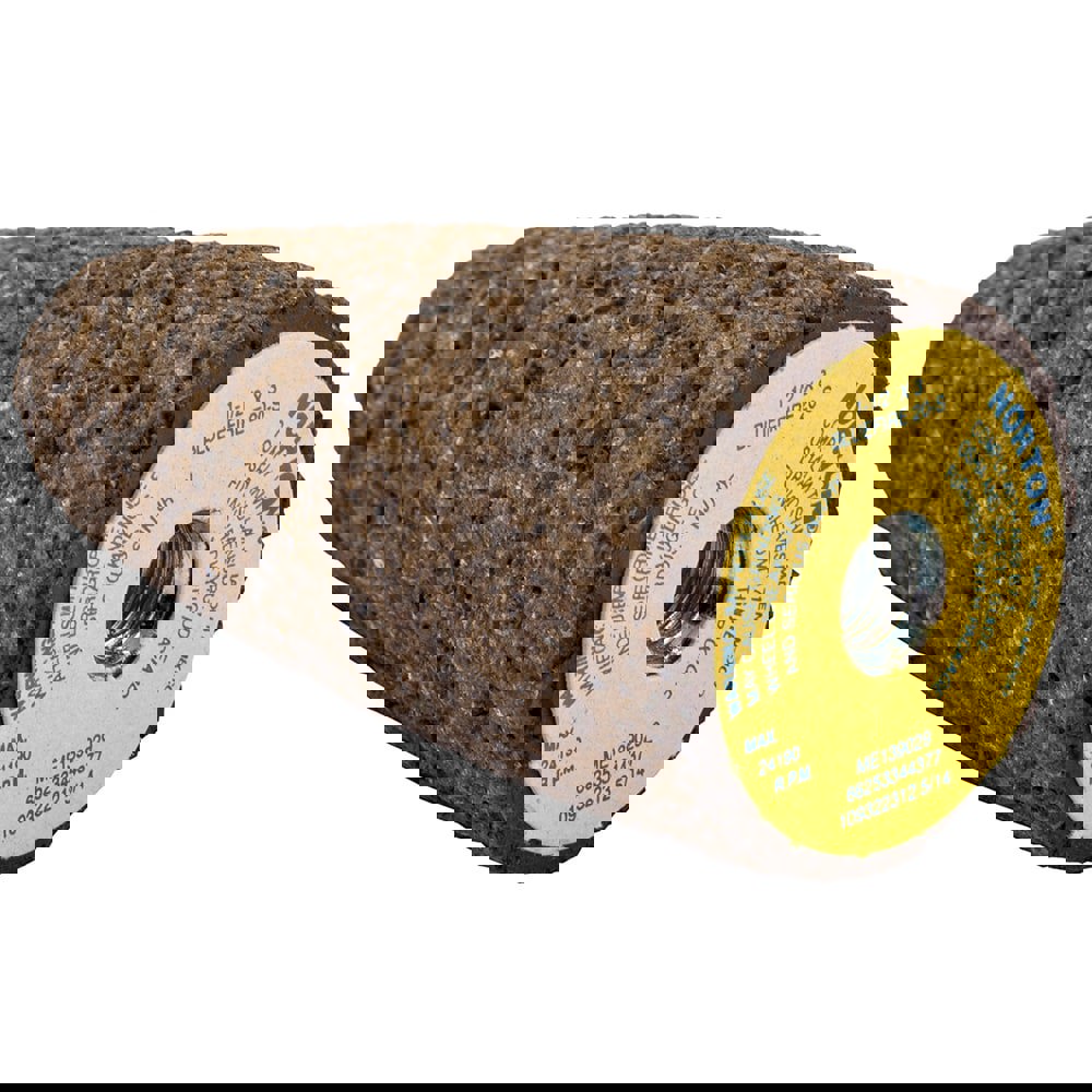 Abrasive Cone: Type 16, Very Coarse, 3/8-24 Arbor Hole