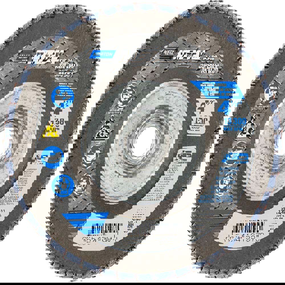 Flap Disc: 5/8-11 Hole, 80 Grit, Zirconi