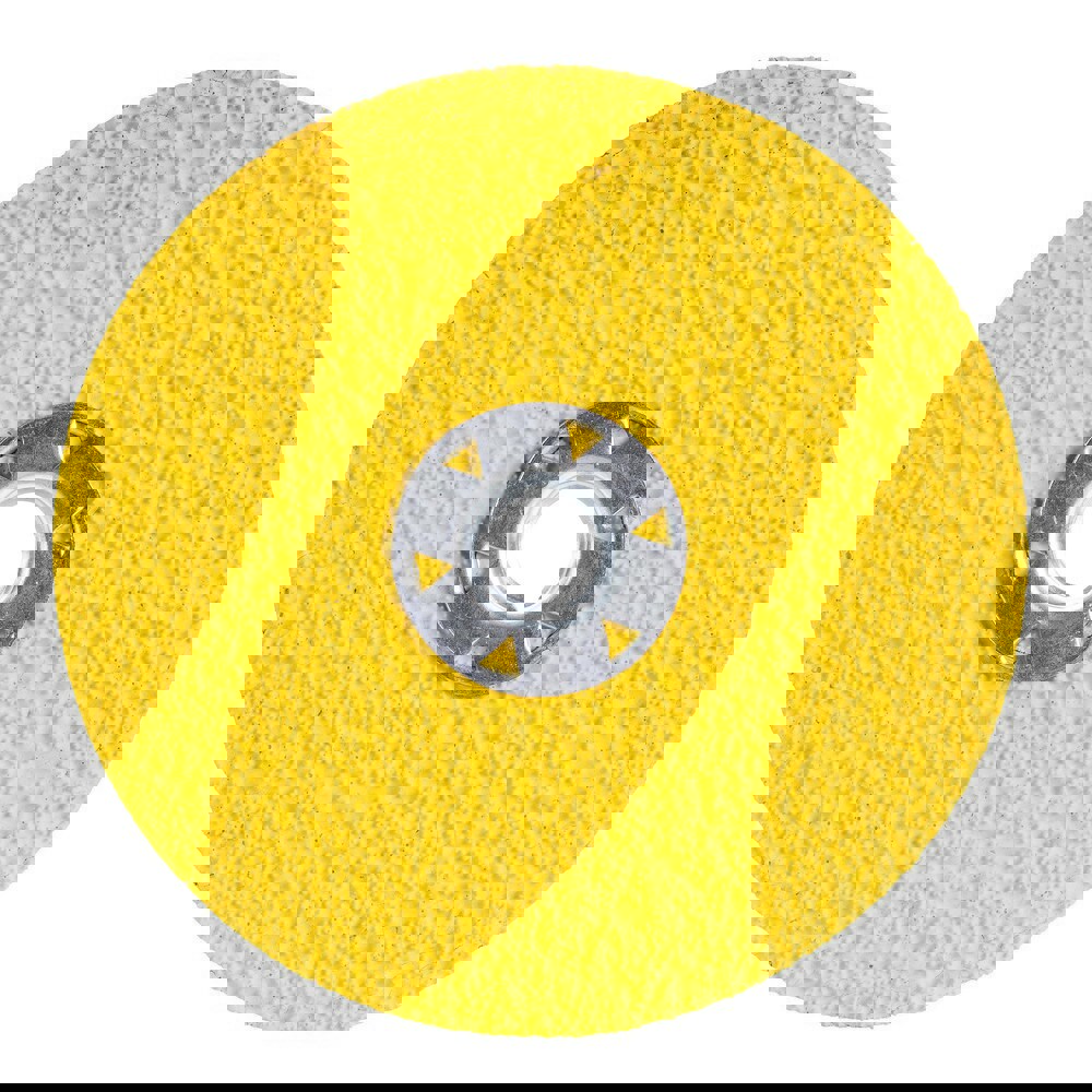 Fiber Discs; Disc Diameter (Inch): 5 ; Abrasive Material: Ceramic Alumina ; Grit: 36 ; Center Hole Thread Size: 5/8-11 ; Attachment Type: Threaded Arbor Hole ; Disc Color: Yellow