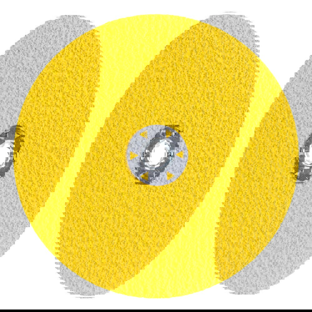Fiber Discs; Disc Diameter (Inch): 7 ; Abrasive Material: Ceramic Alumina ; Grit: 36 ; Center Hole Thread Size: 5/8-11 ; Attachment Type: Threaded Arbor Hole ; Disc Color: Yellow