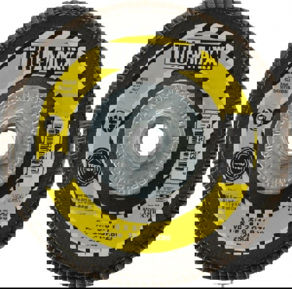 Flap Disc: 5/8-11 Hole, 80 Grit, Zirconia Alumina, Type 29