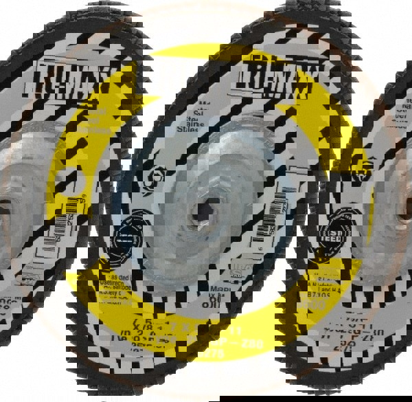 Flap Disc: 5/8-11 Hole, 80 Grit, Zirconia Alumina, Type 29