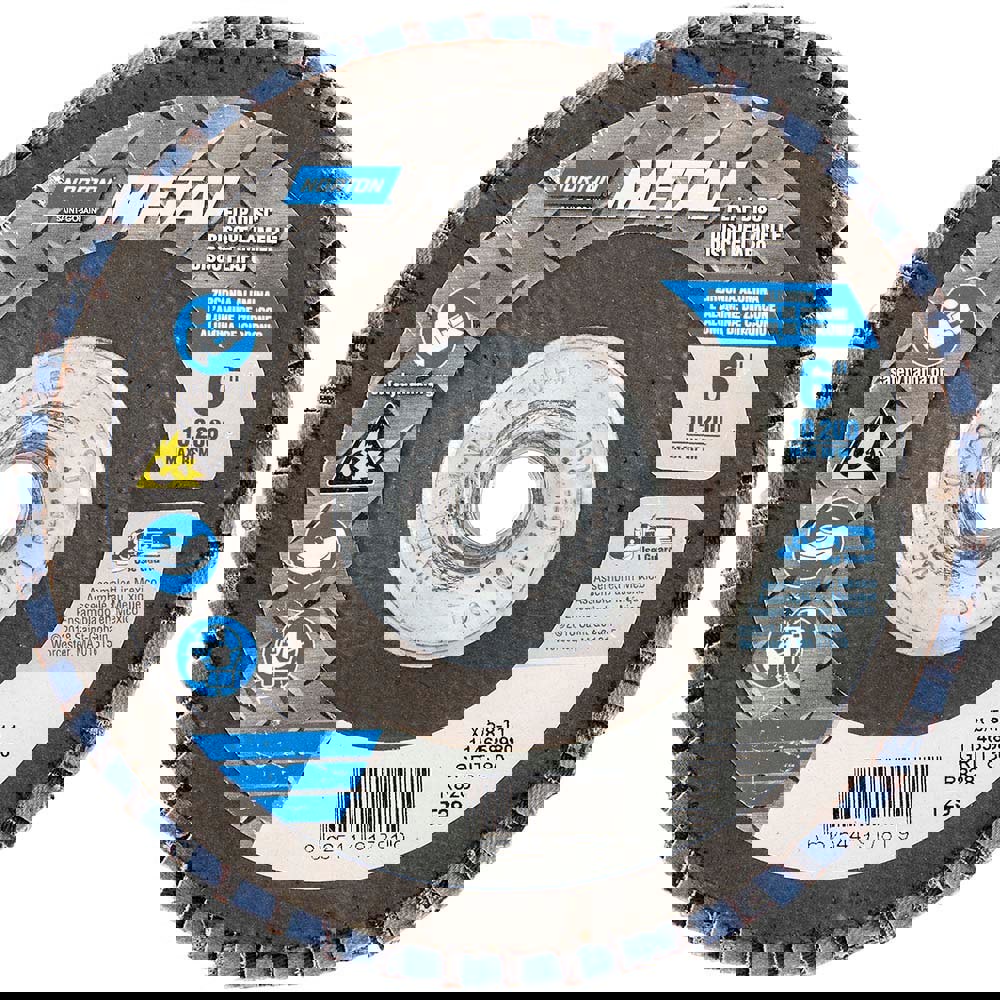 Flap Disc: 5/8-11 Hole, 80 Grit, Zirconi