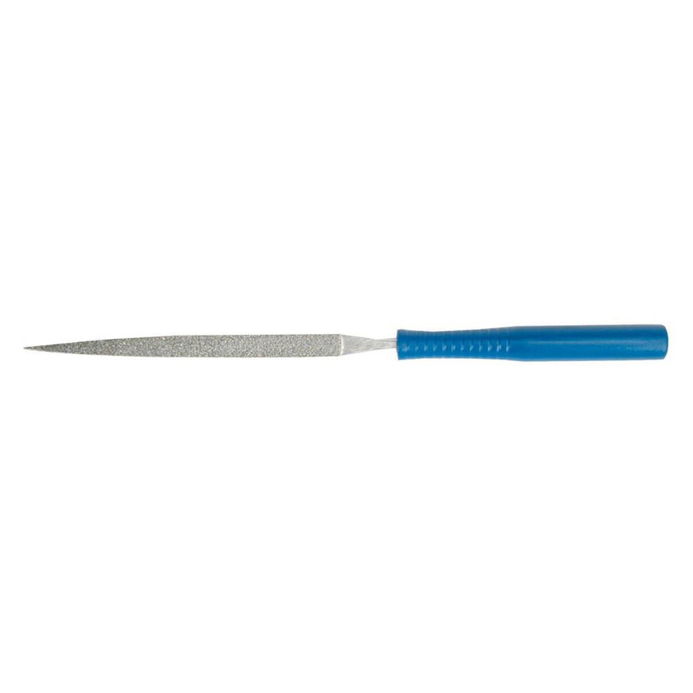 2-3/4 x 5-3/4 In. Diamond Electroplated Half-Round File w/Handle 100/120 Grit