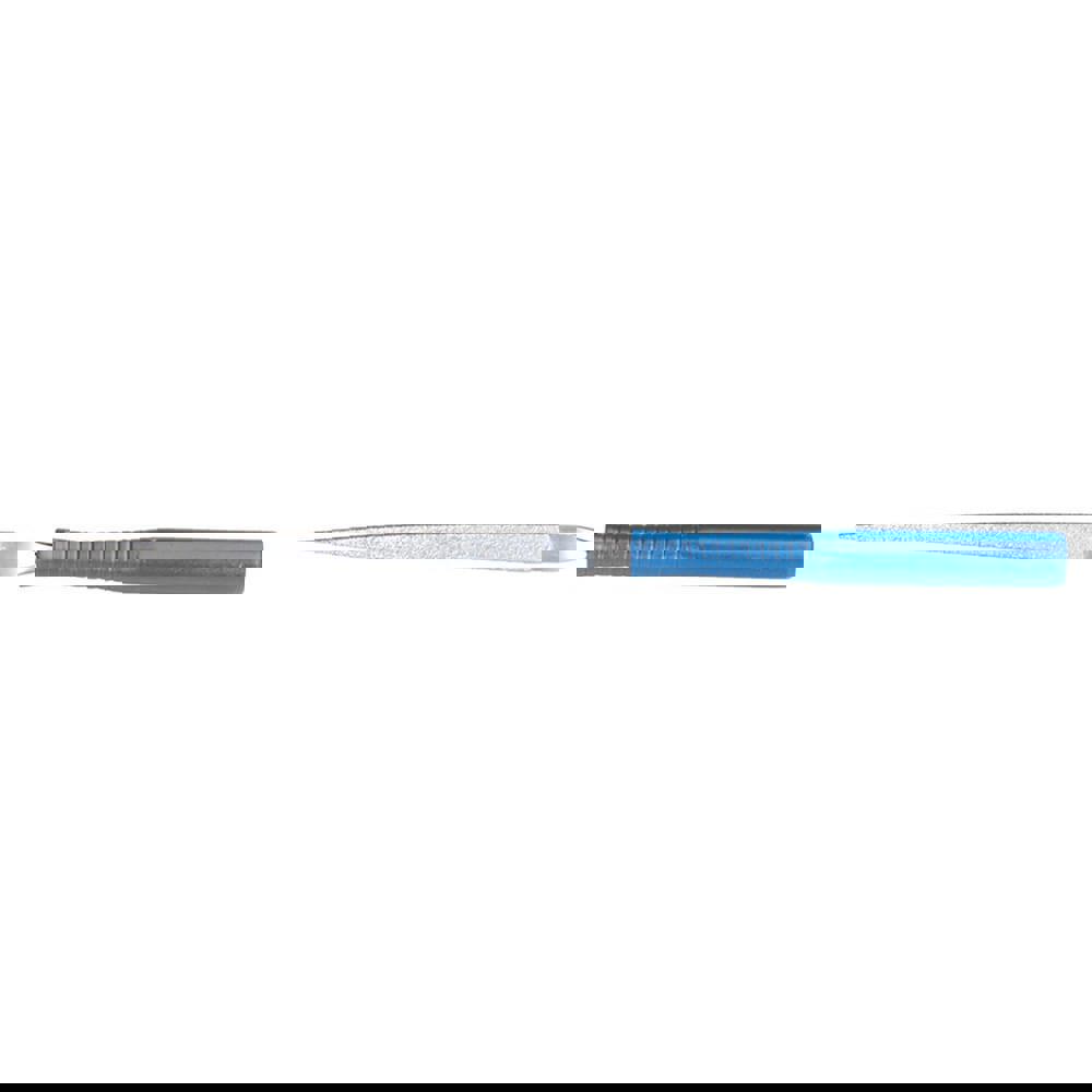 2-3/4 x 5-3/4 In. Diamond Electroplated Pointed Flat File w/Handle 100/120 Grit