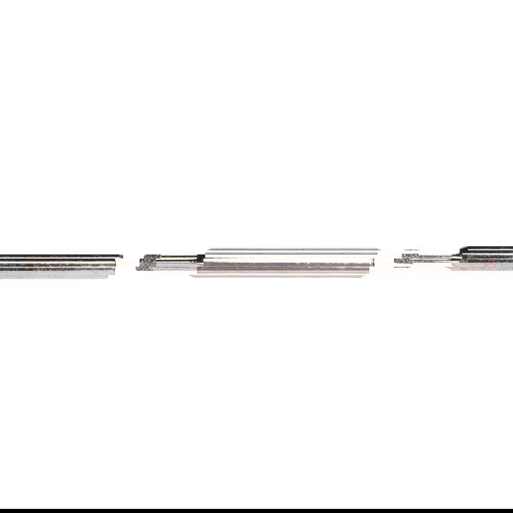 .060 x 1/2 x 1/8 x 2-1/4 In. cBN Electroplated Series 1000 Mounted Point 140/170 Grit