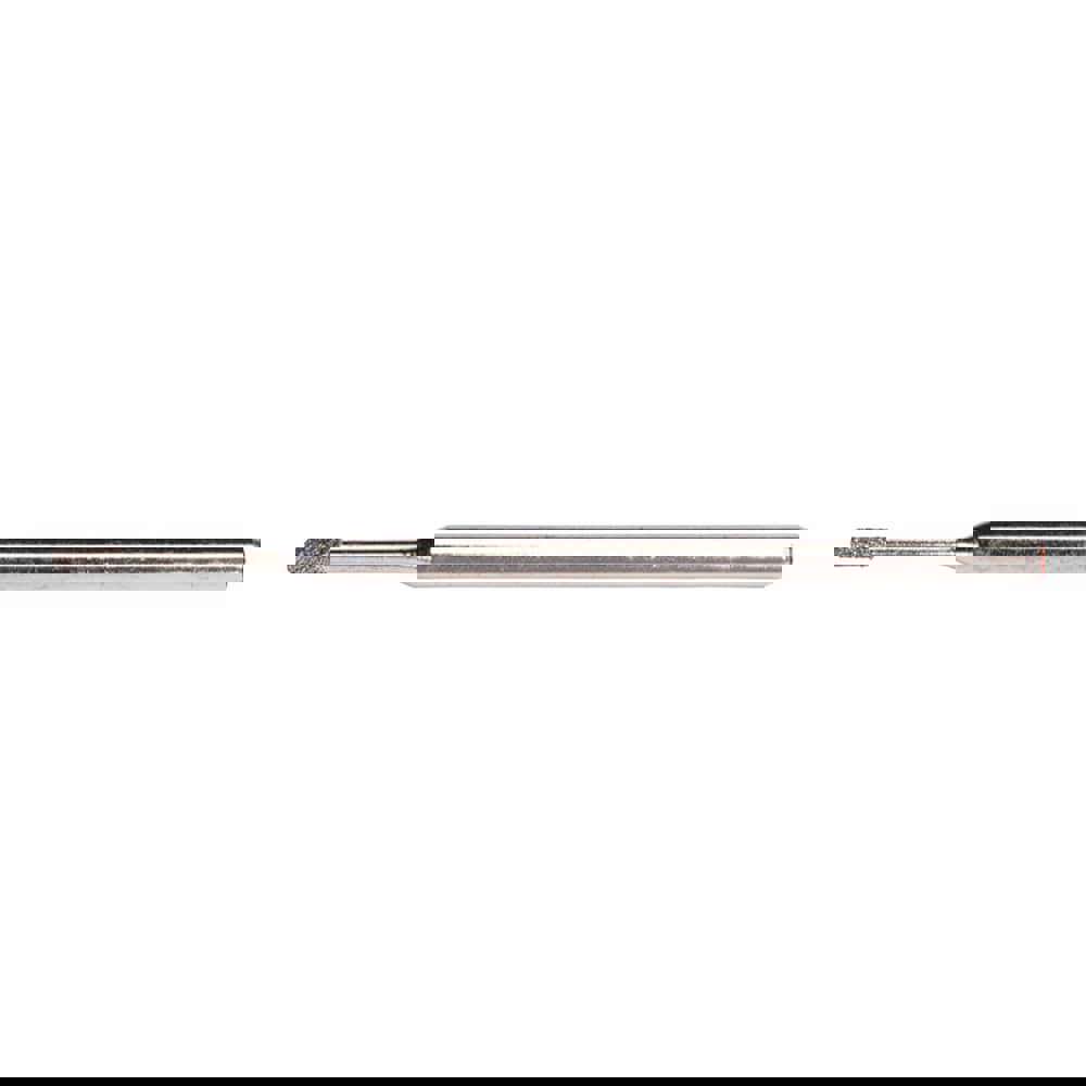 .070 x 1/2 x 1/8 x 2-1/4 In. cBN Electroplated Series 1000 Mounted Point 100/120 Grit