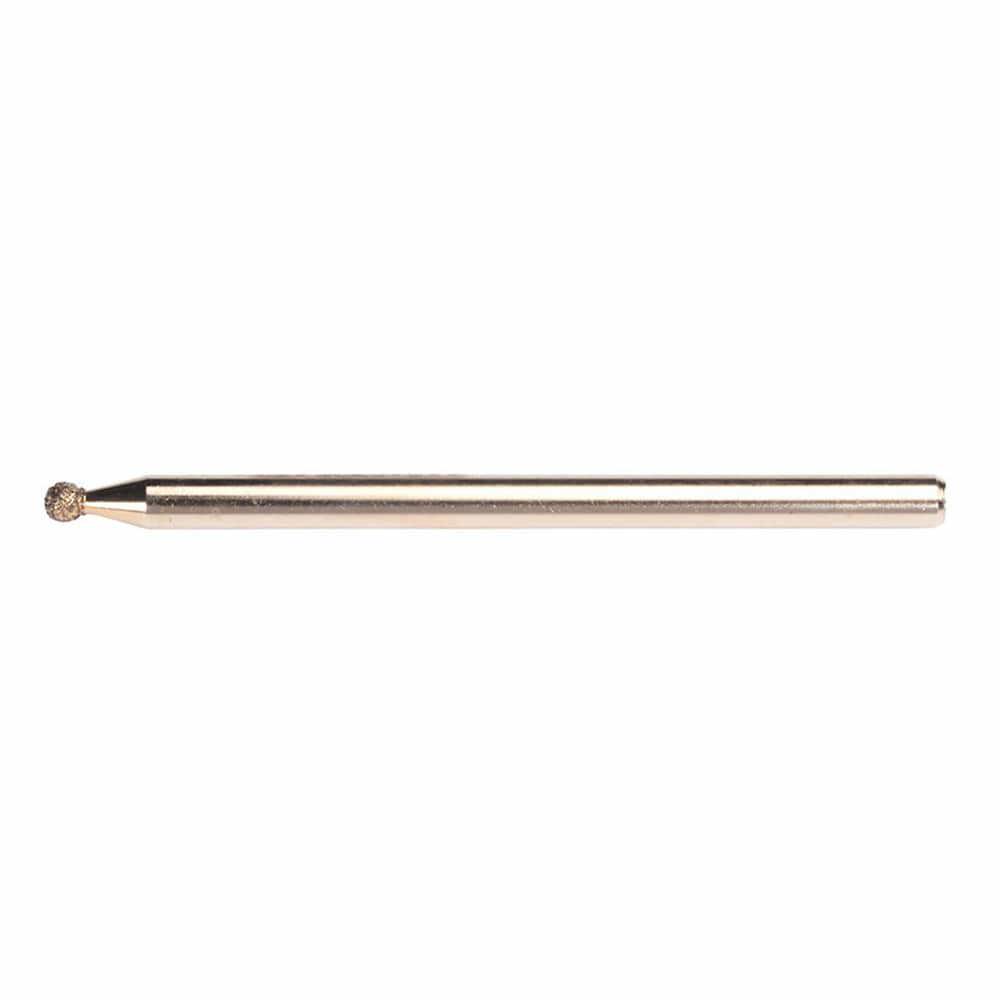 5/64 x 1/8 x 2 In. cBN Electroplated Spherical Ball End Tool 100/120 Grit
