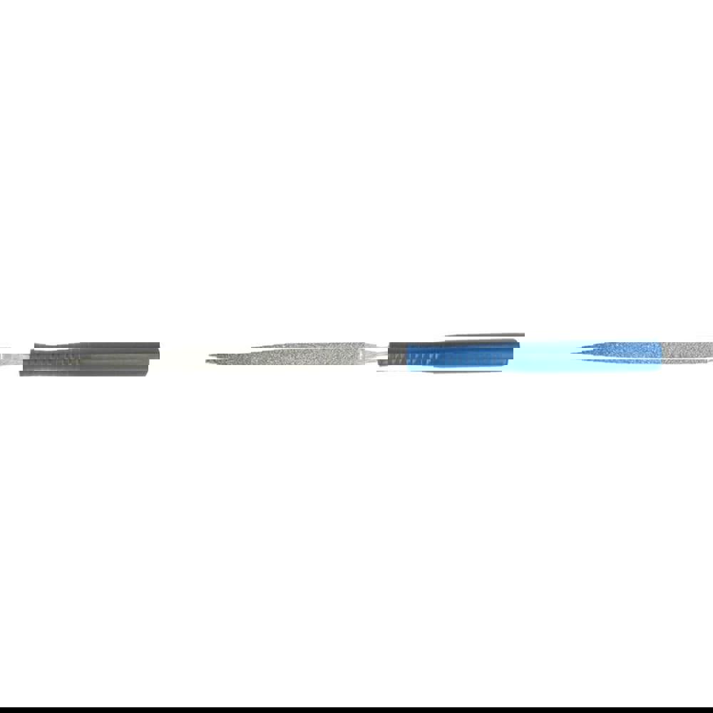 3 x 5-1/2 In. Diamond Electroplated Half-Round File w/Handle 200/230 Grit