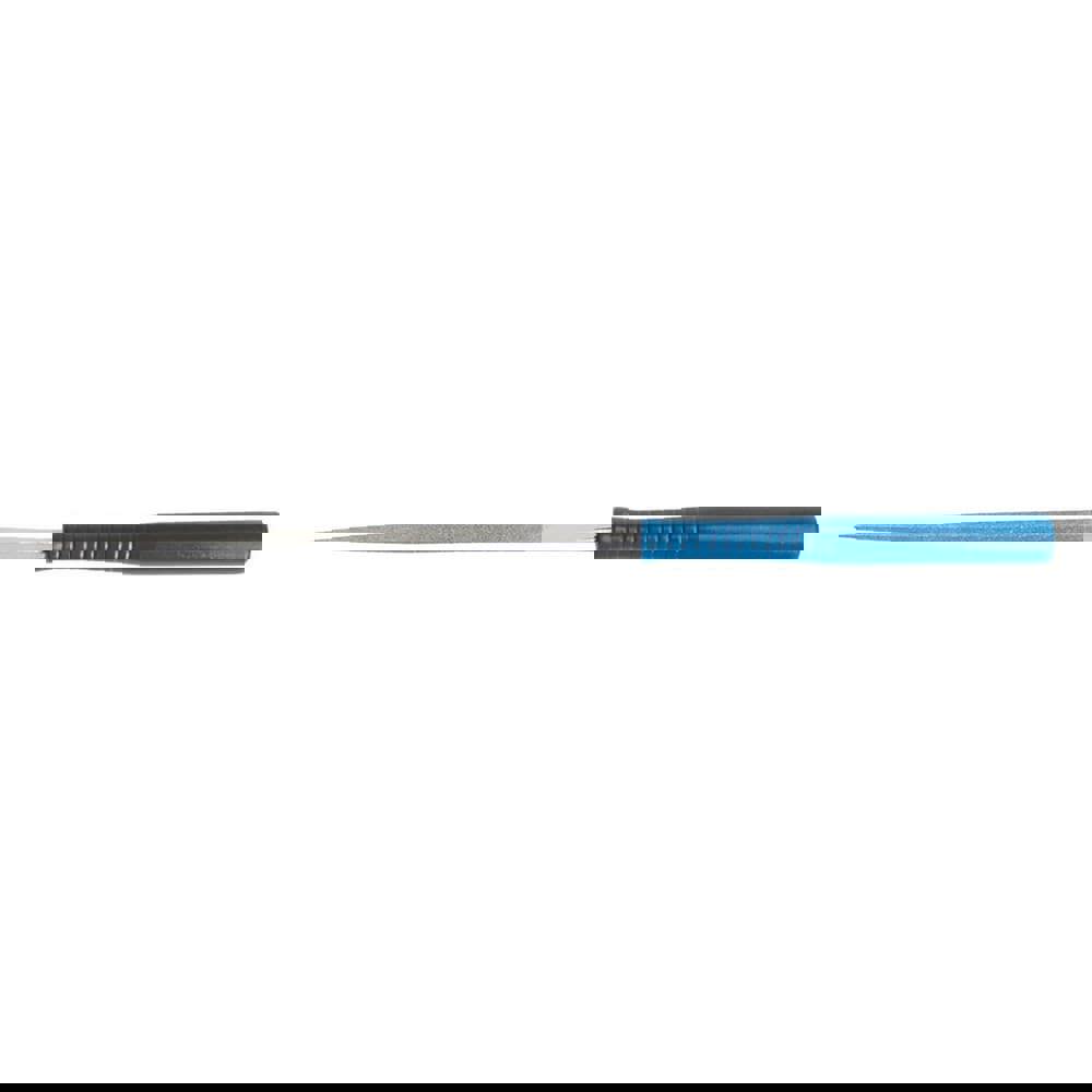 3 x 5-1/2 In. Diamond Electroplated Triangular File w/Handle 200/230 Grit