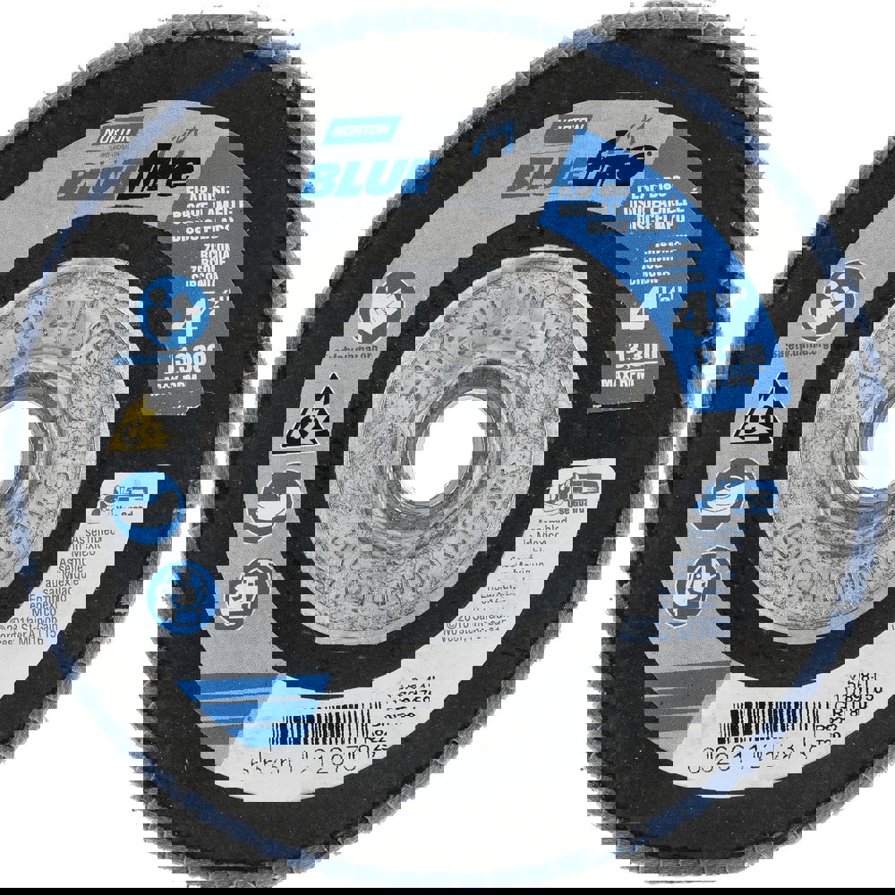 Flap Disc: 5/8-11 Hole, 80 Grit, Zirconia Alumina, Type 29