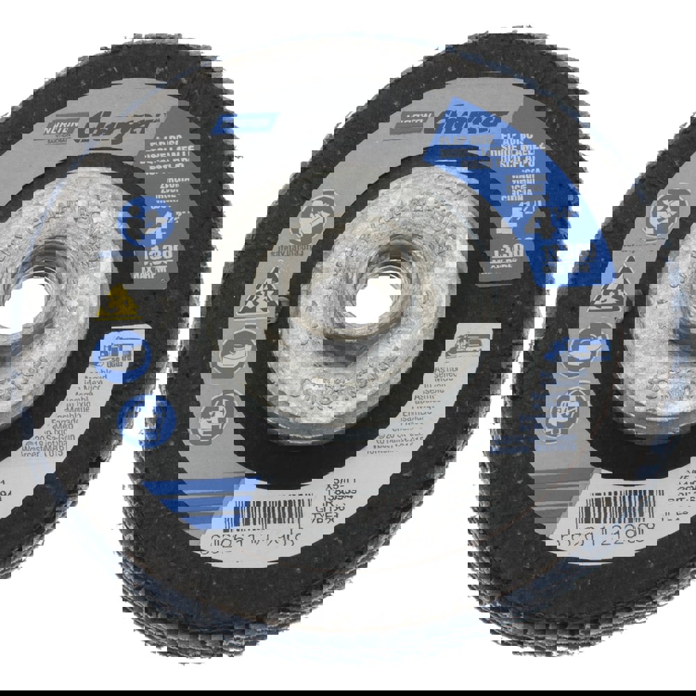 Flap Disc: 5/8-11 Hole, 36 Grit, Zirconia Alumina, Type 29