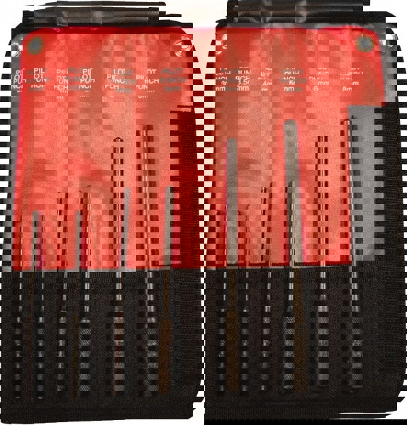 Pilot & Pin Punch Set: 6 Pc, 3 to 8 mm