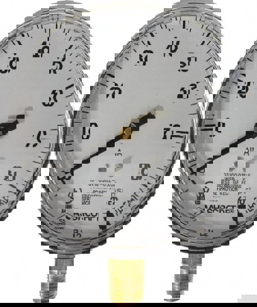 Pressure Gauge: 3-1/2