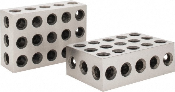 Setup Block: 0.0003 Squareness, Hardened Steel, 2-4-6 Block