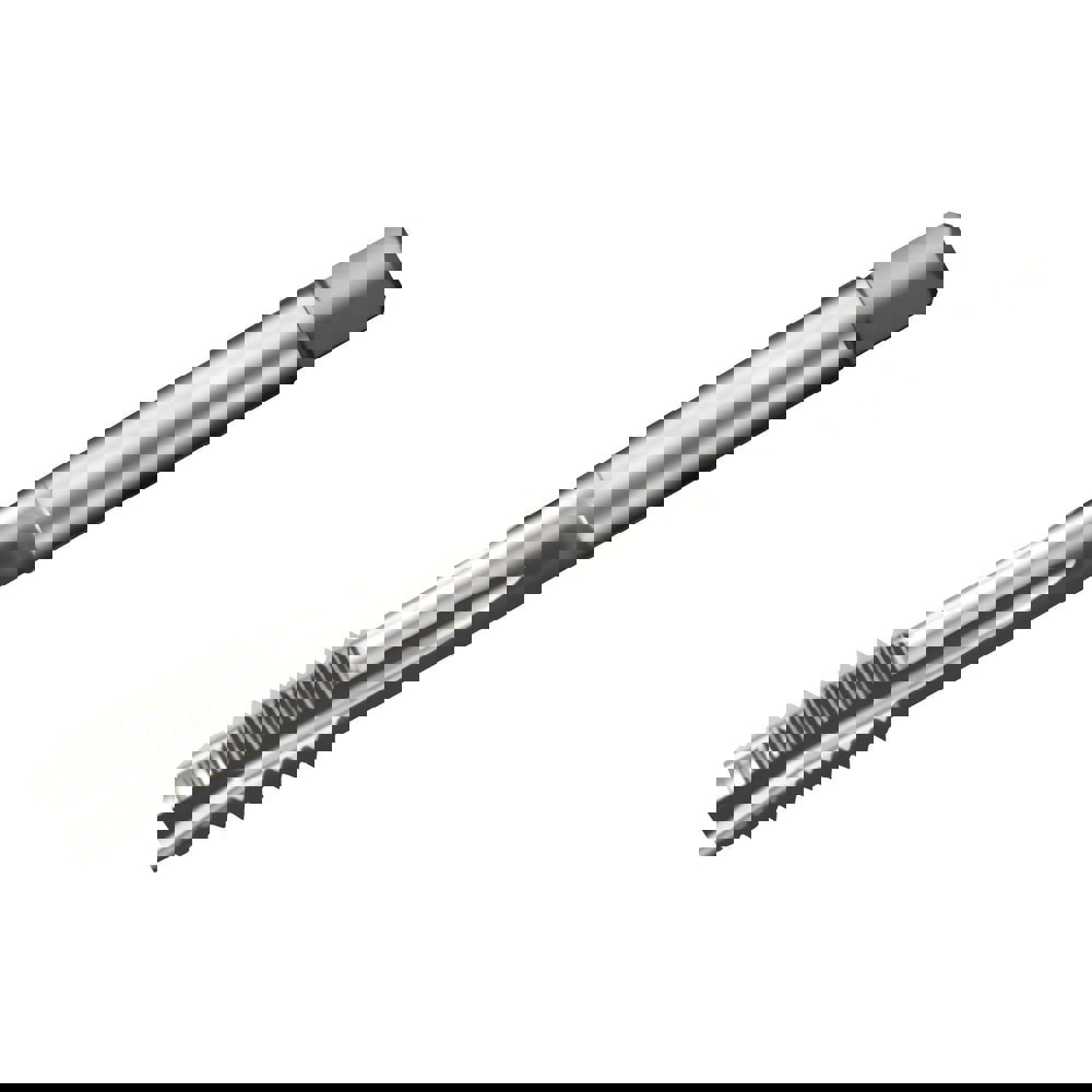 Spiral Point Tap: M5x0.8 Metric, 3 Flutes, Plug Chamfer, 6H Class of Fit, HSS, Bright/Uncoated Coated