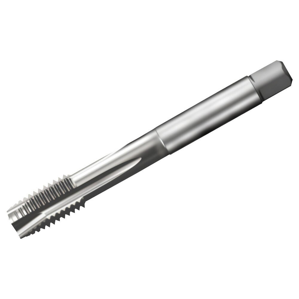 Spiral Point Tap: M27x3 Metric, 4 Flutes, Plug Chamfer, 6H Class of Fit, High-Speed Steel-E, Bright/Uncoated