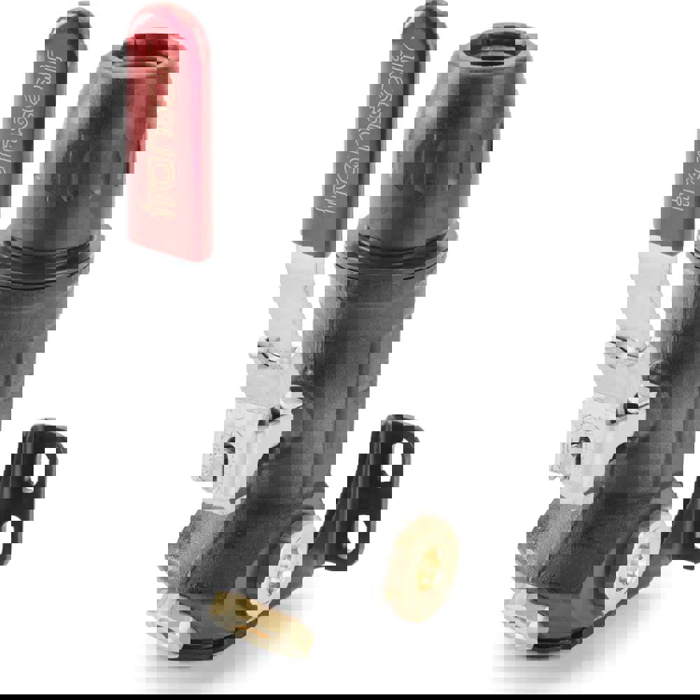 Air Hose Three Port Wall Bracket with Ball Valve: Plastic