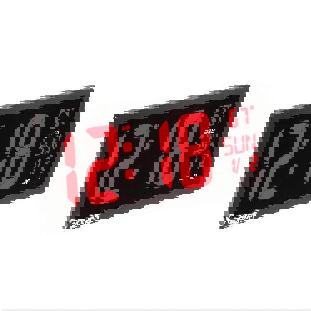 6645016988079 SKILCRAFT LED Self-set Digital Clock, 14.4