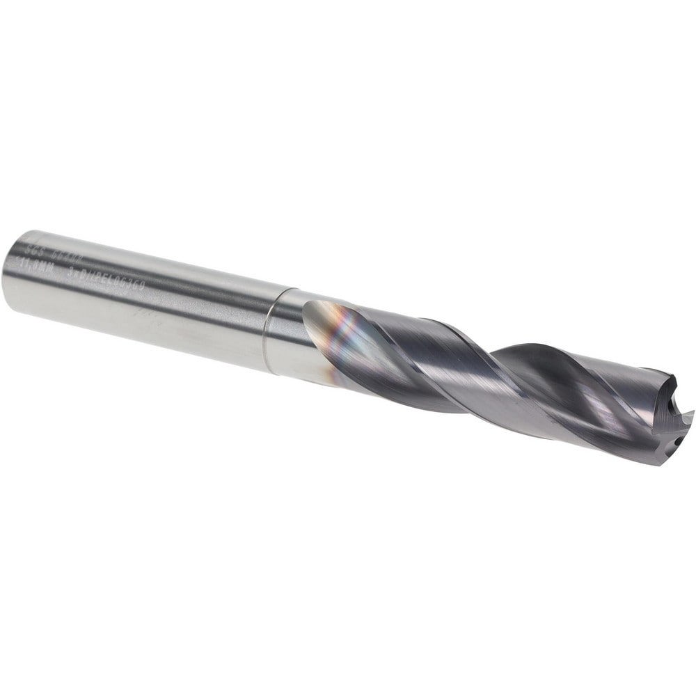 Screw Machine Length Drill Bit: 11.80 mm Dia, 135 deg Point, Solid Carbide