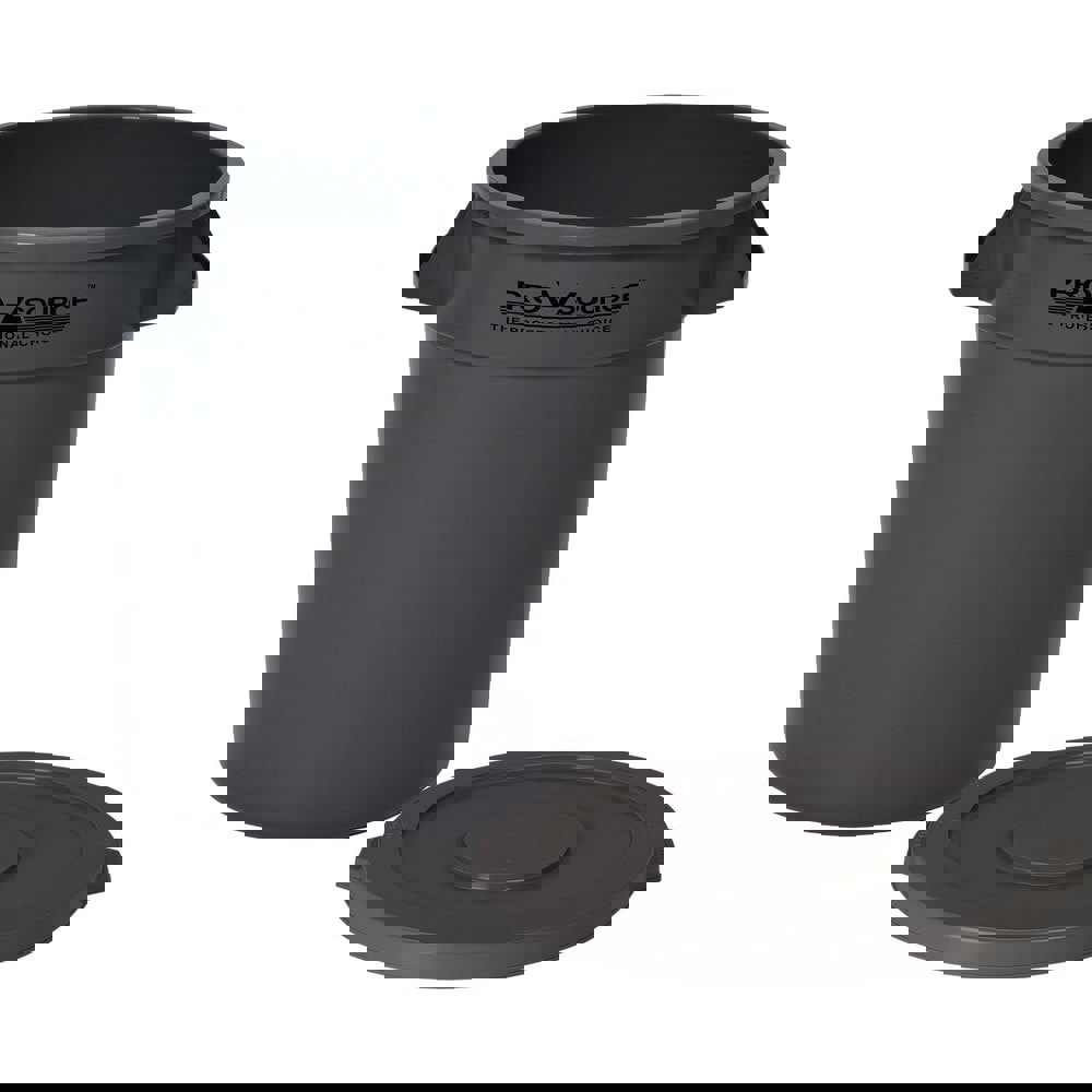 Trash Cans & Recycling Containers; Product Type: Institutional Can ; Container Capacity: 10 gal ; Container Shape: Round ; Container Material: Polyethylene ; Color: Gray ; Includes Lid: Yes