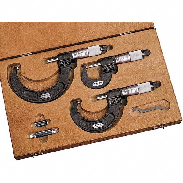 Mechanical Outside Micrometer Set: 5 Pc