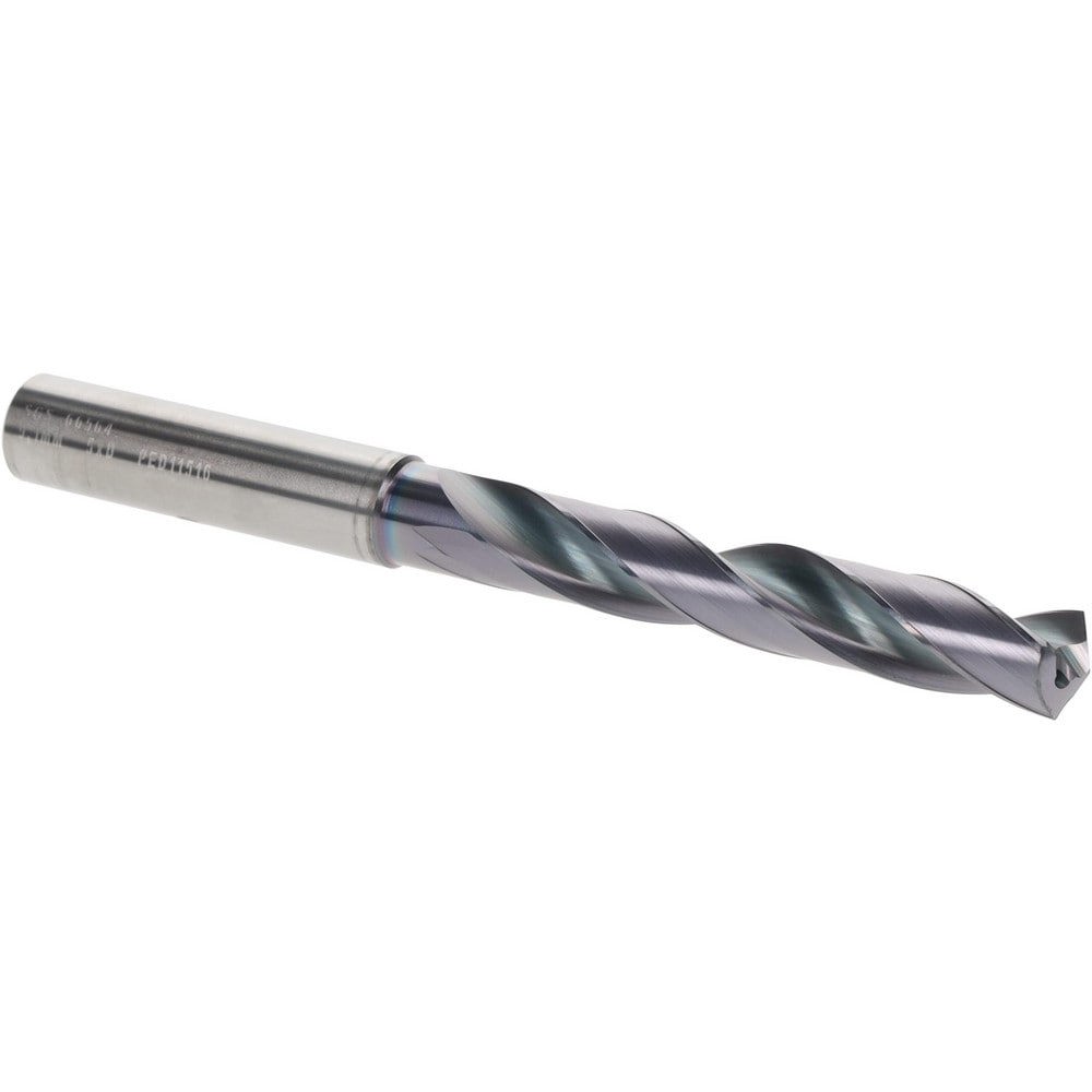 Jobber Drill: 9.10 mm Dia, 135 deg Point, Solid Carbide