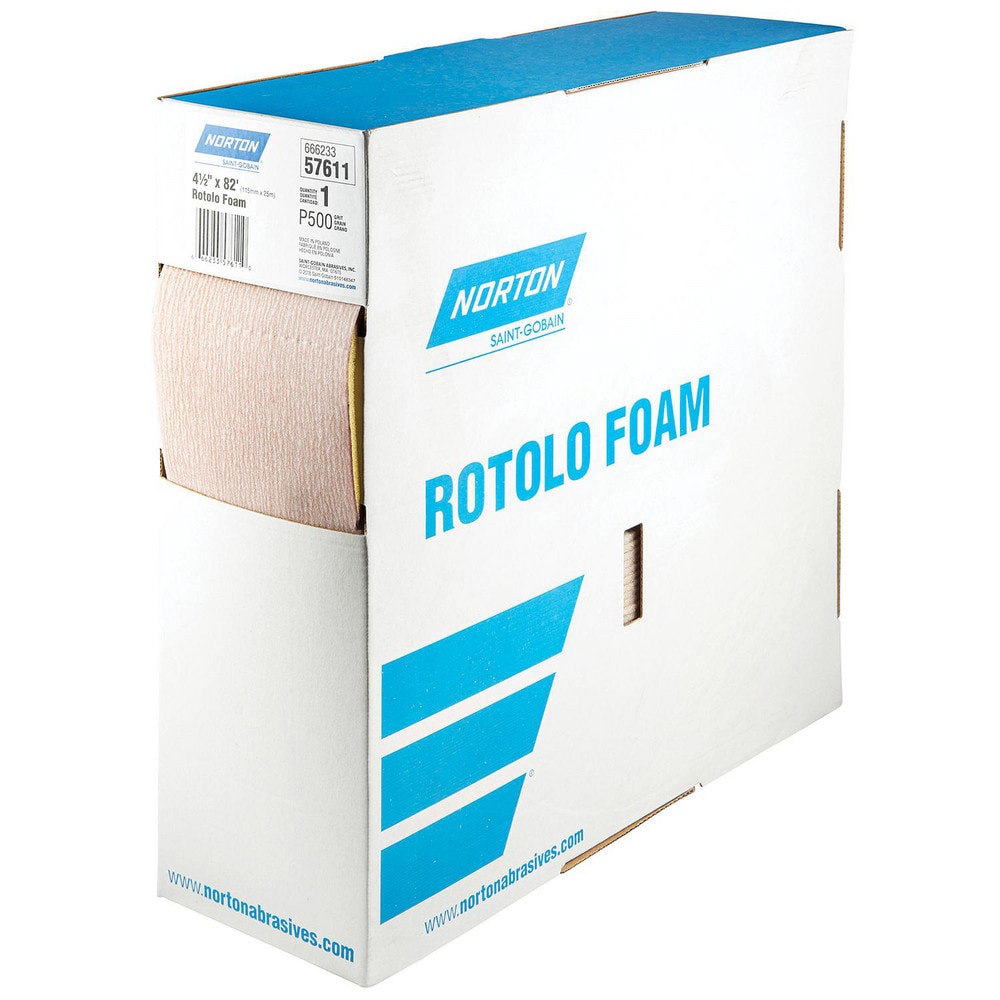 115 x 25000 mm A275OP Rotolo Foam Perforated Roll P500 Grit A275 AO