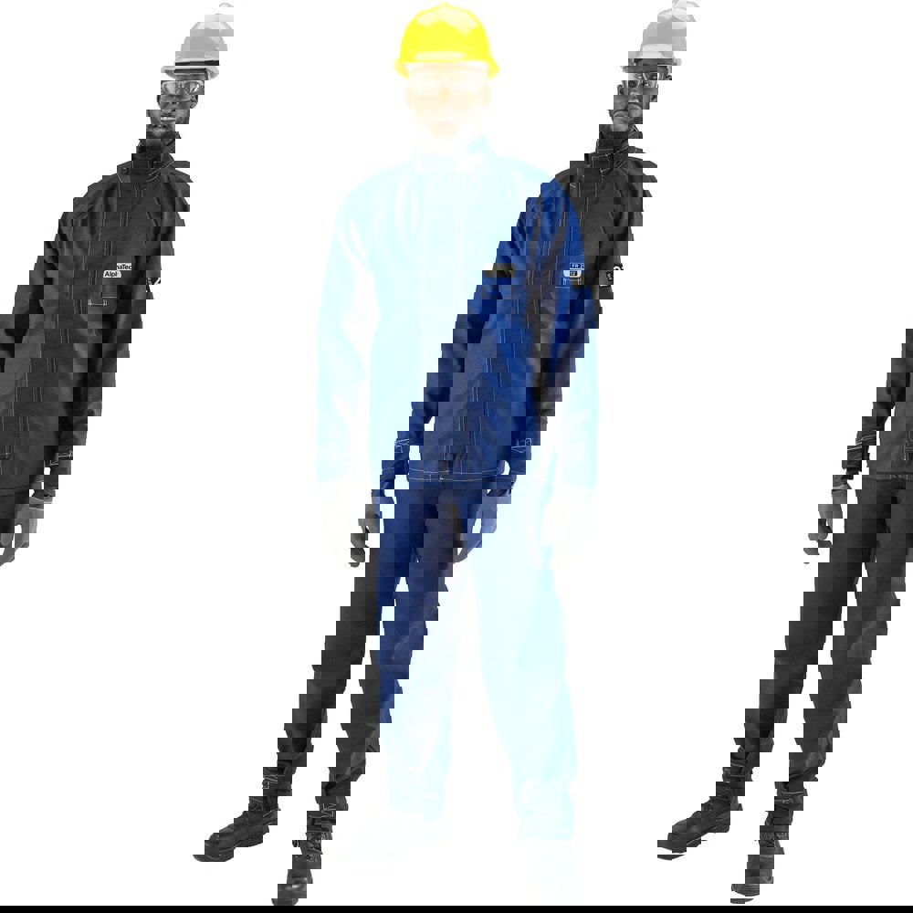 Rain & Chemical Wear; Garment Style: Jacket ; Size: Medium ; Gender: Unisex ; Color: Blue ; Material: Nomex ; Garment Type: Breathable; Jacket