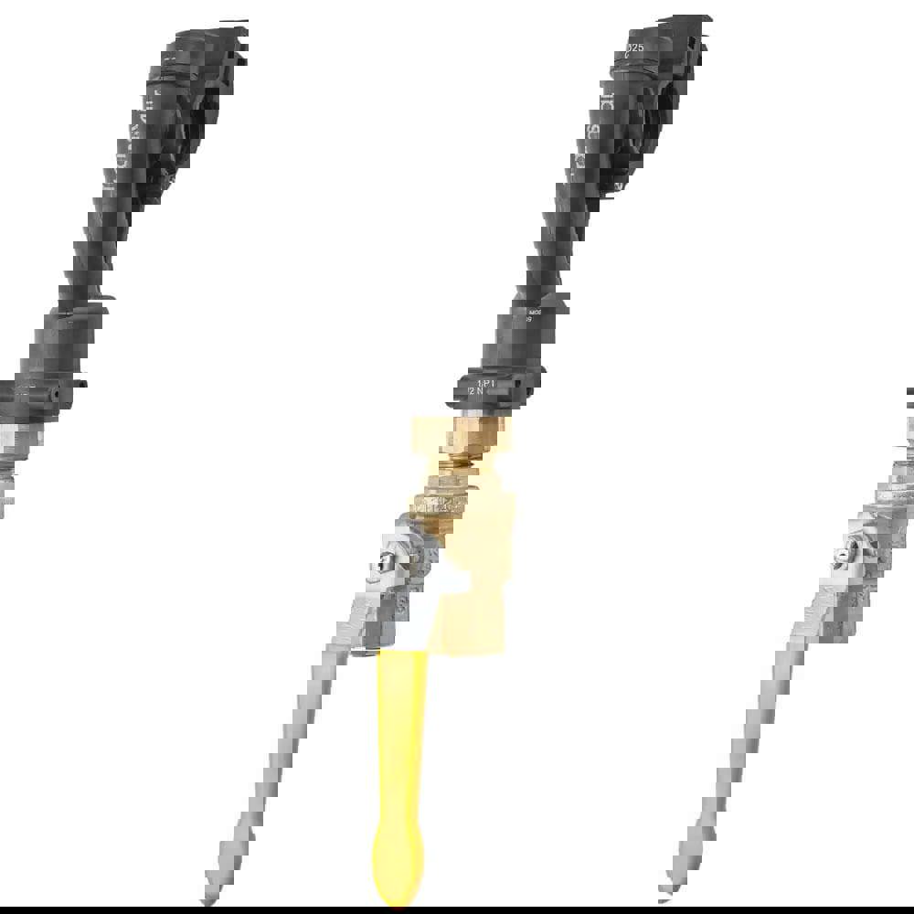 Air Hose Wall Bracket with Ball Valve: Plastic