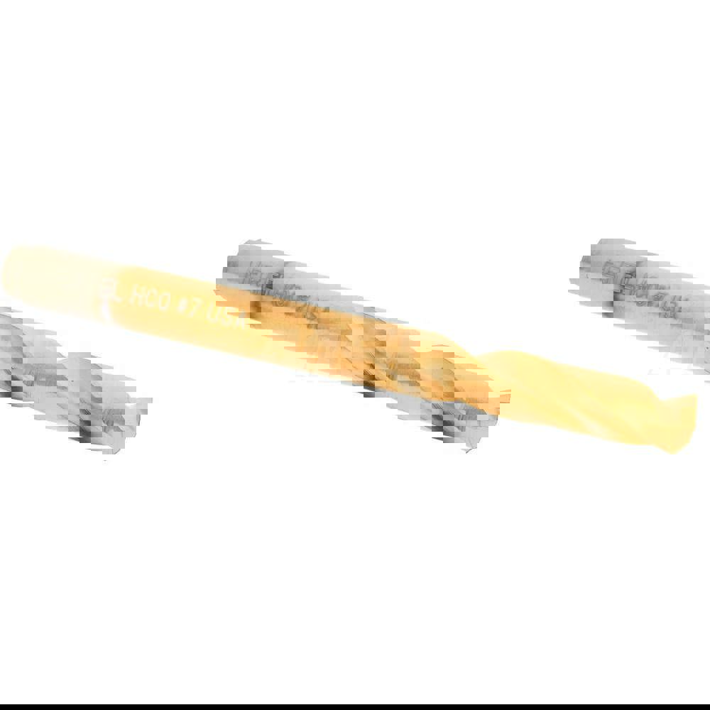 Screw Machine Length Drill Bit: Size #7, 135 deg Point, Cobalt