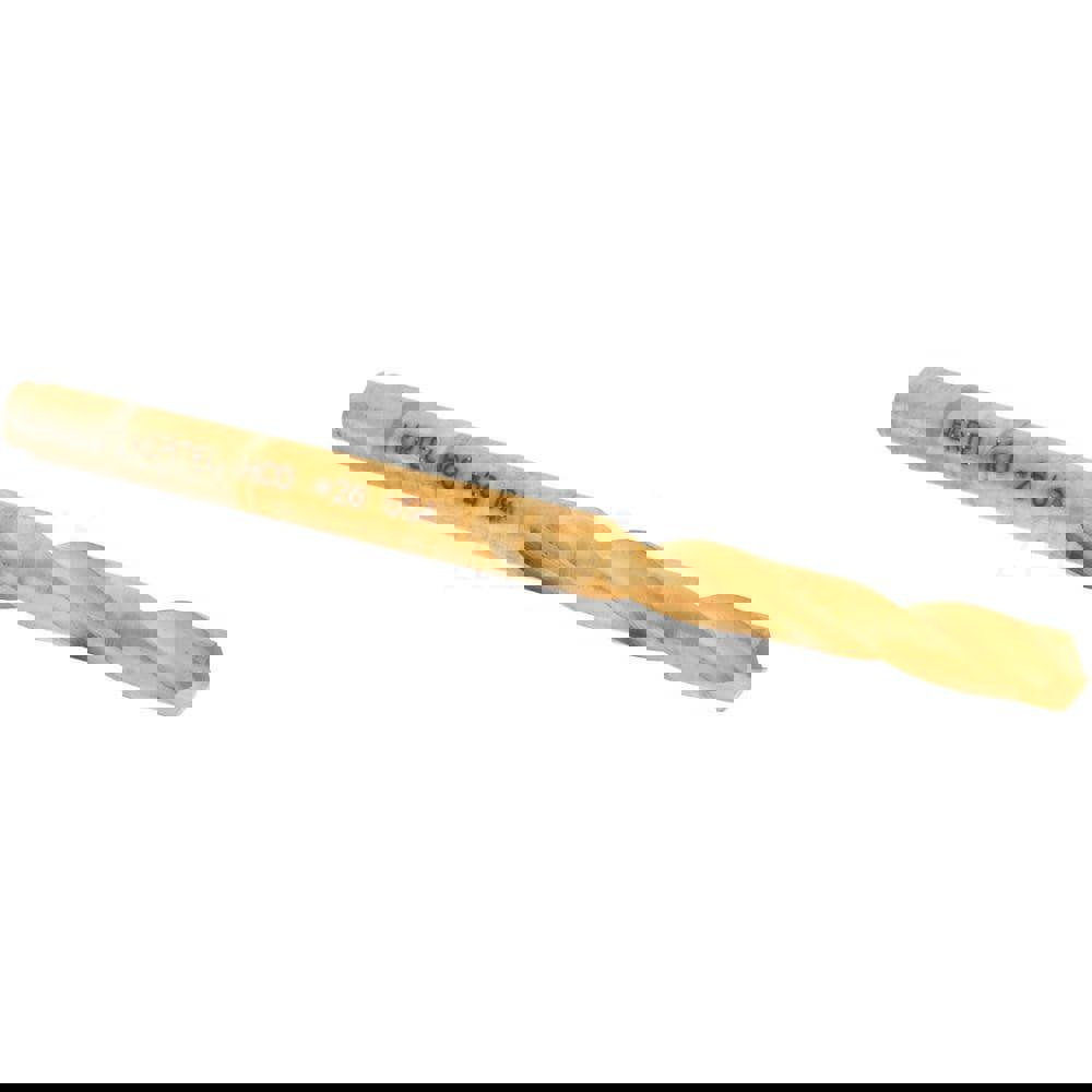 Screw Machine Length Drill Bit: Size #26, 135 deg Point, Cobalt