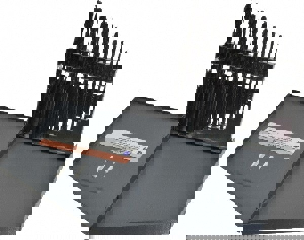 Drill Bit Set: Jobber Length Drill Bits, 13 Pc, 135 &deg;, High Speed Steel