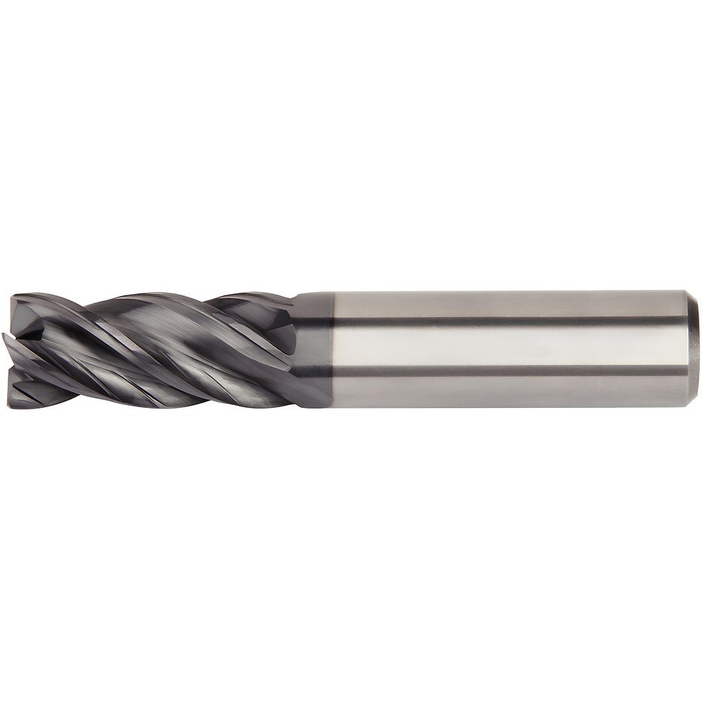 Corner Chamfer End Mill: 14.00 mm Dia, 25.98 mm LOC, 4 Flute, 0.50 mm Chamfer Width, Solid Carbide