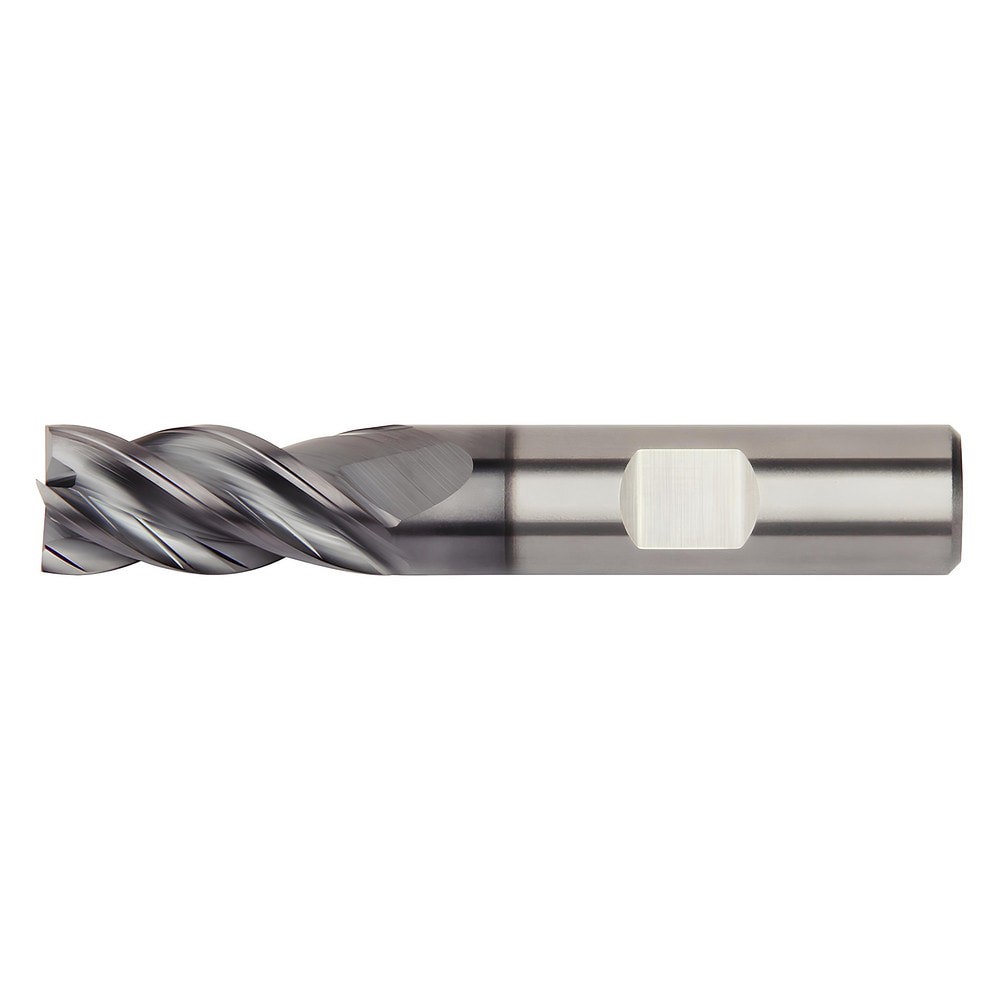 Corner Chamfer End Mill: 12.00 mm Dia, 25.98 mm LOC, 4 Flute, 0.50 mm Chamfer Width, Solid Carbide