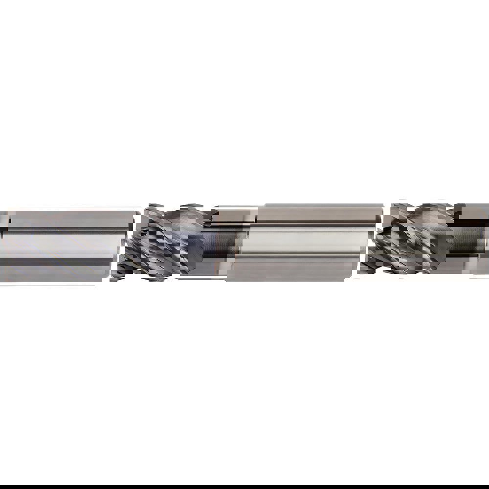 Corner Radius End Mill: 25 mm Dia, 37.5 mm LOC, 4 mm Radius, 4 Flutes, Solid Carbide