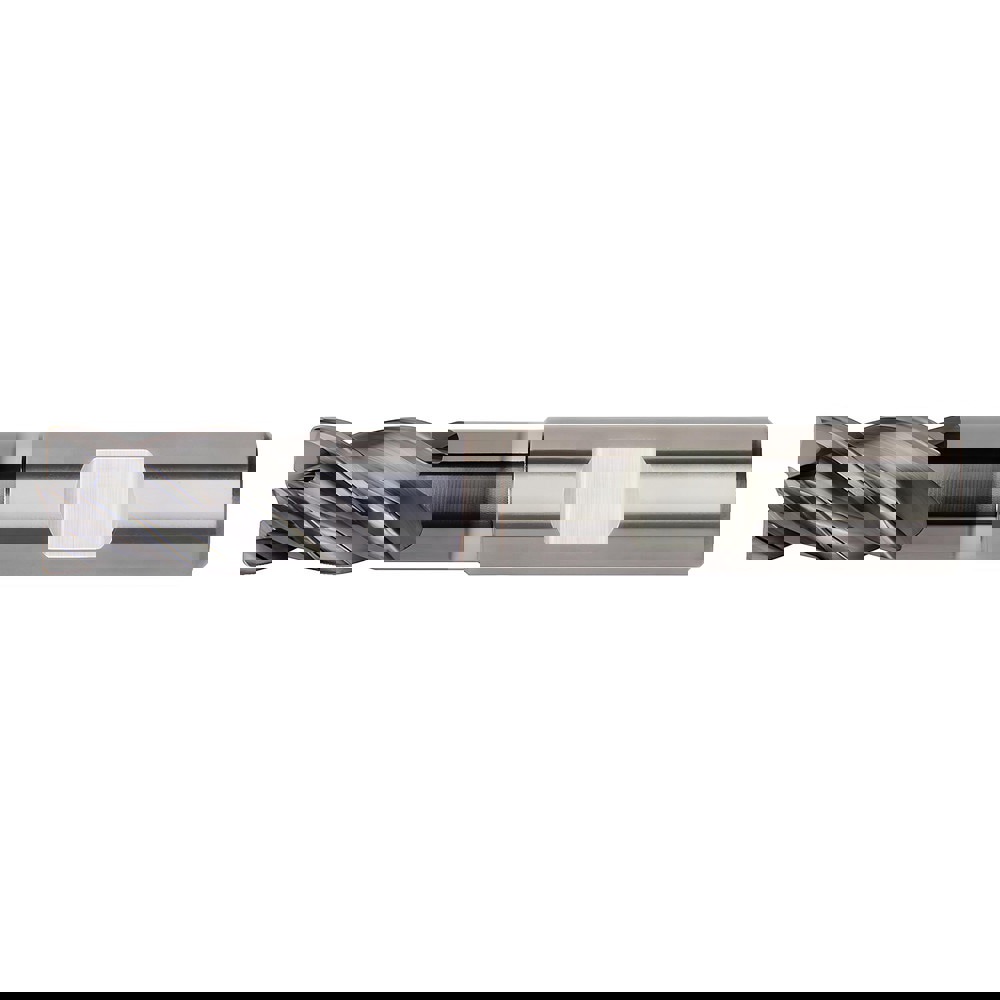 Corner Chamfer End Mill: 16.00 mm Dia, 31.98 mm LOC, 4 Flute, 0.35 mm Chamfer Width, Solid Carbide