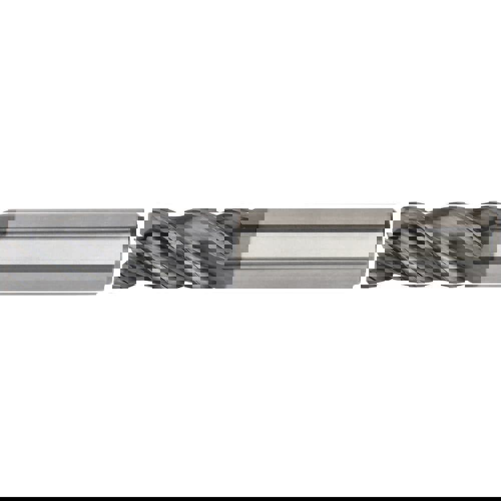 Square End Mill: 3/8'' Dia, 7/8'' LOC, 3/8'' Shank Dia, 2-1/2'' OAL, 4 Flutes, Solid Carbide