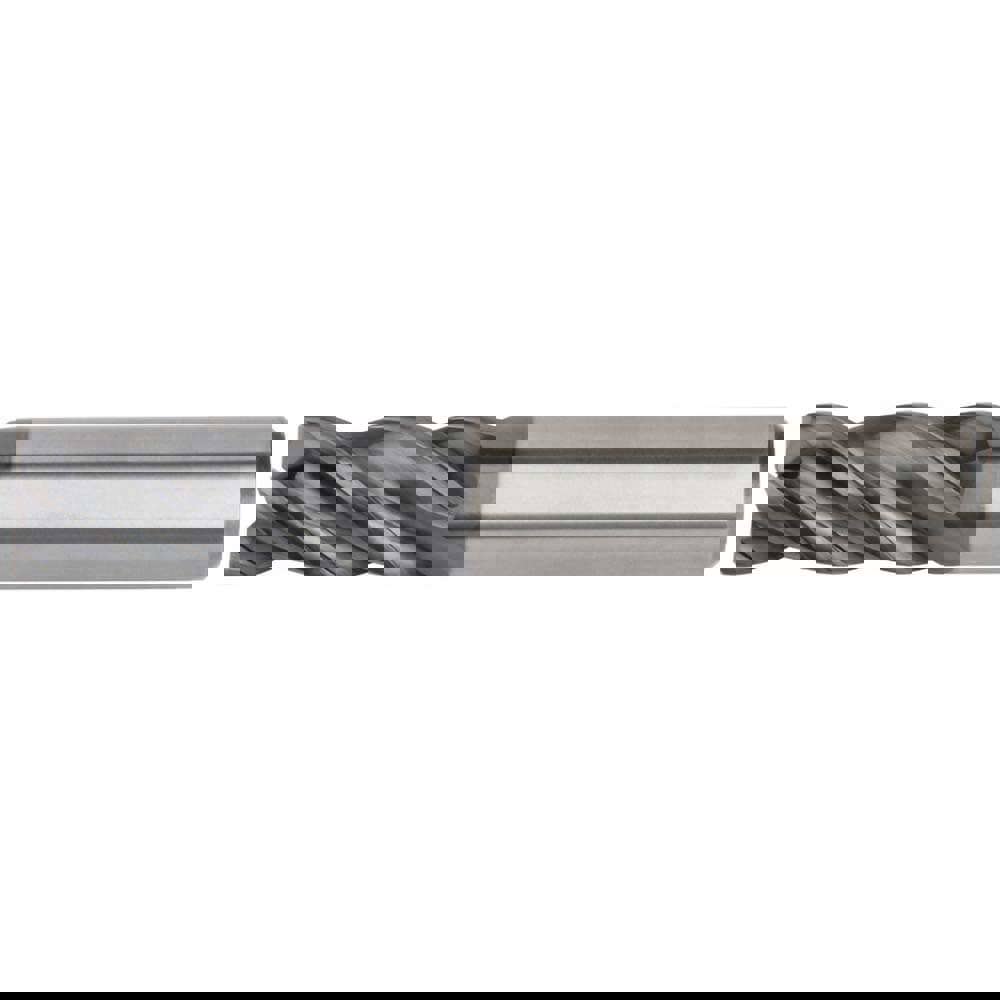 Square End Mill: 1/2'' Dia, 1-1/4'' LOC, 1/2'' Shank Dia, 3-1/4'' OAL, 4 Flutes, Solid Carbide