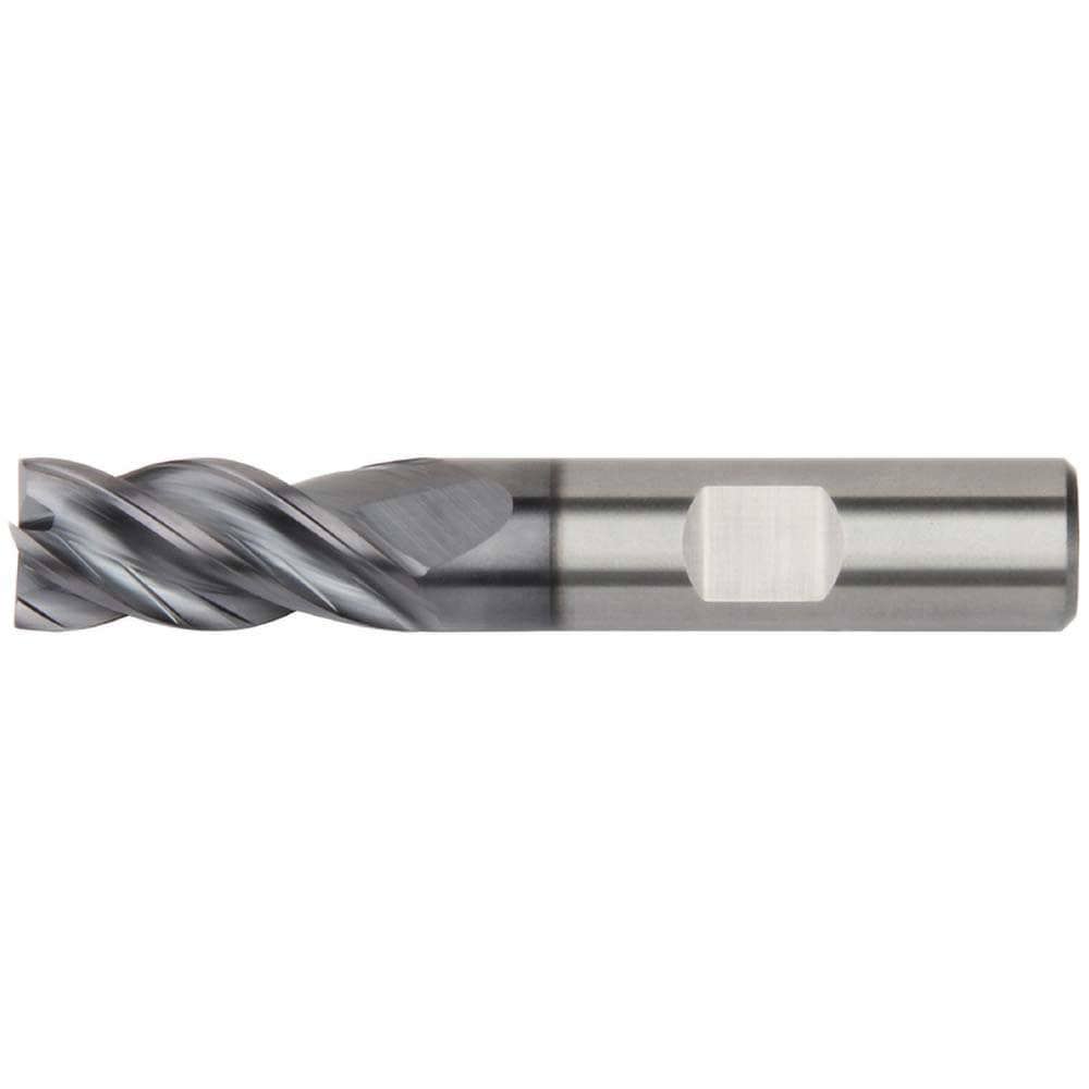 Square End Mill: 1-1/4'' Dia, 3'' LOC, 1-1/4'' Shank Dia, 7'' OAL, 4 Flutes, Solid Carbide
