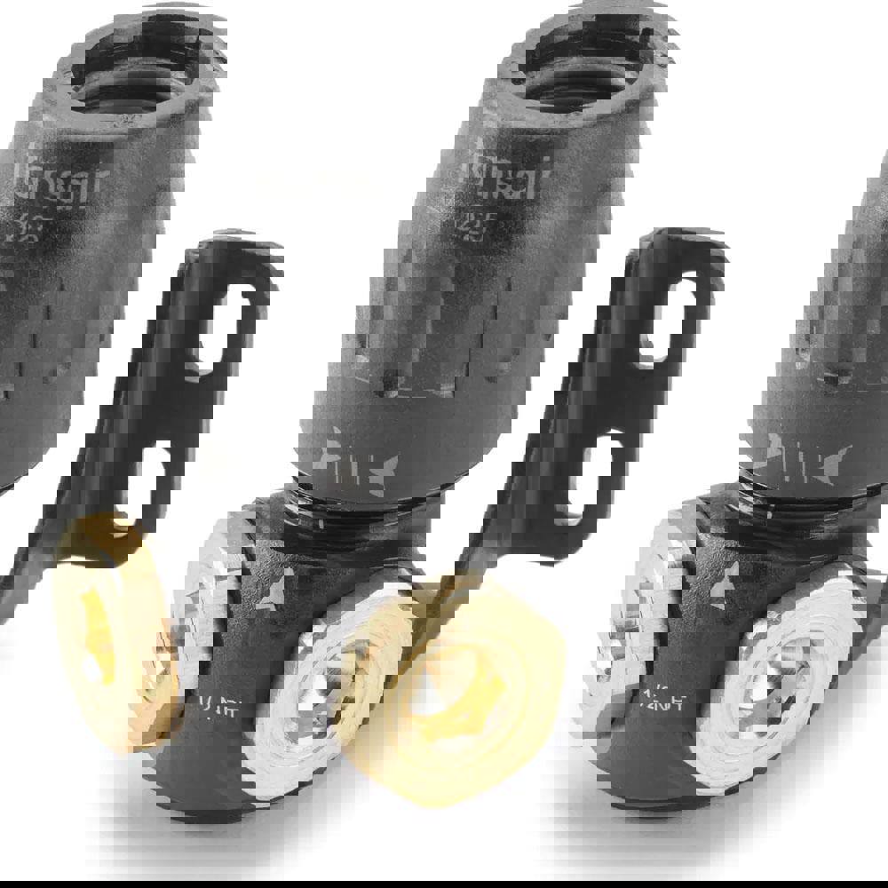 Air Hose 90 degrees Two Port Wall Bracket: Plastic