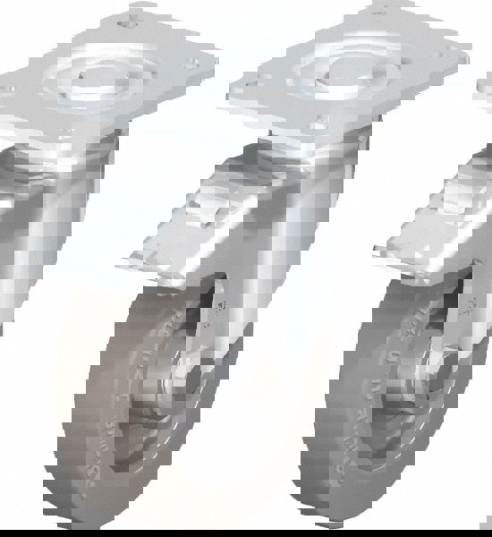 Swivel Top Plate Caster: Solid Rubber, 5