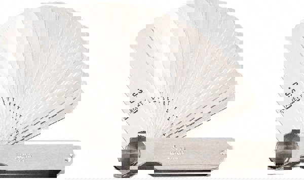 Feeler Gage Sets; Maximum Thickness (mm): 0.0015; Minimum Thickness: 0.0350; Minimum Thickness (mm): 0.0350; Number of Leaves: 31; Material: Stainless Steel; Number Of Leaves: 31; Leaf Length (Inch): 3-1/32; Width (mm): 1/2; Width (Inch): 1/2; Thicknesses