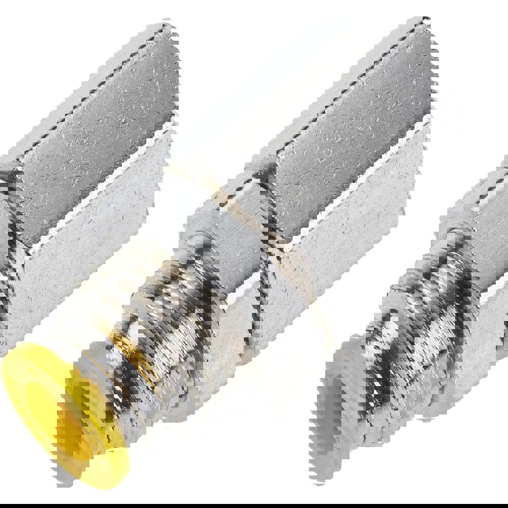 Push-To-Connect Tube to Female Tube Fitting: Female Bulkhead, Straight, 3/8