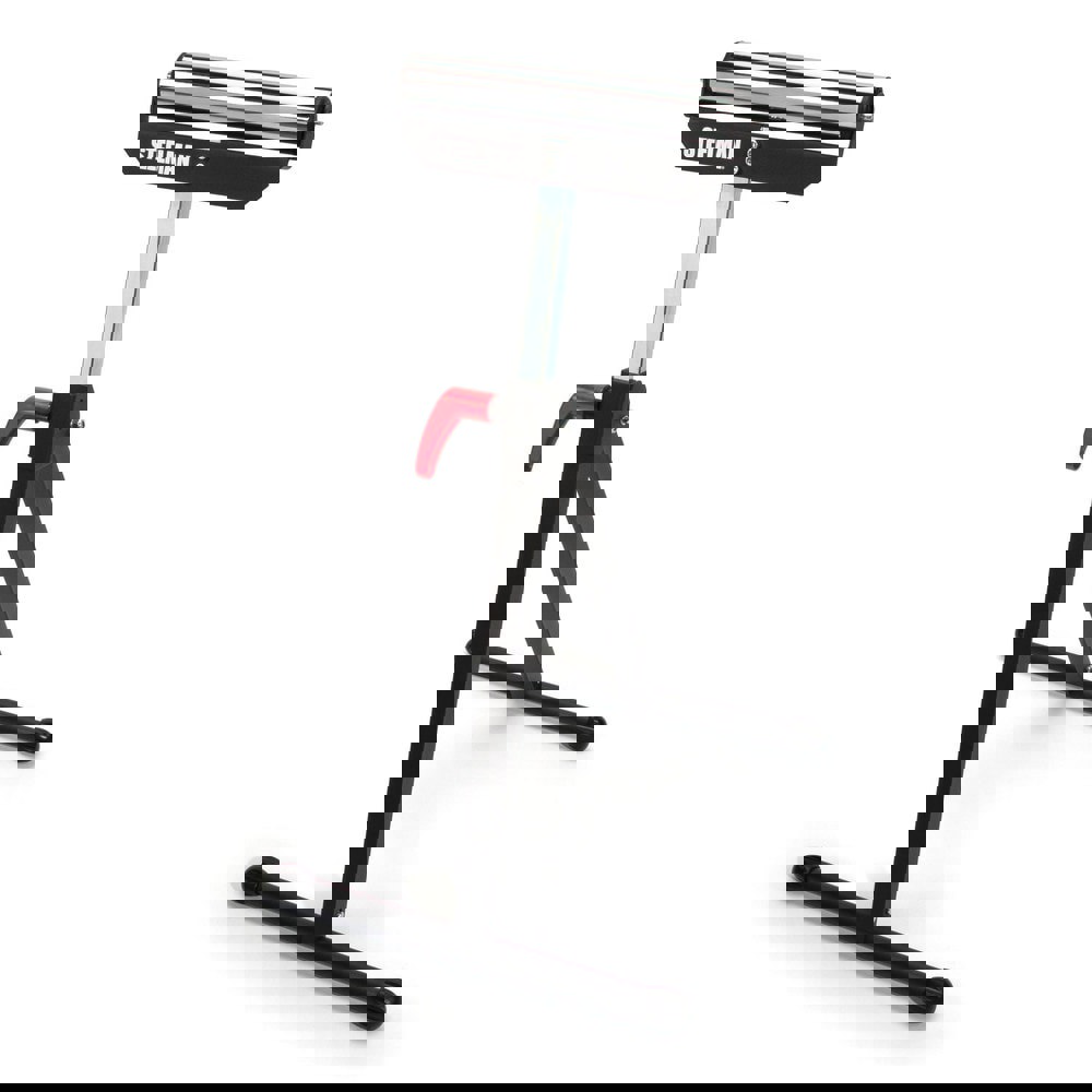 11.5-Inch Wide Adjustable Single Roller Material Support Stand