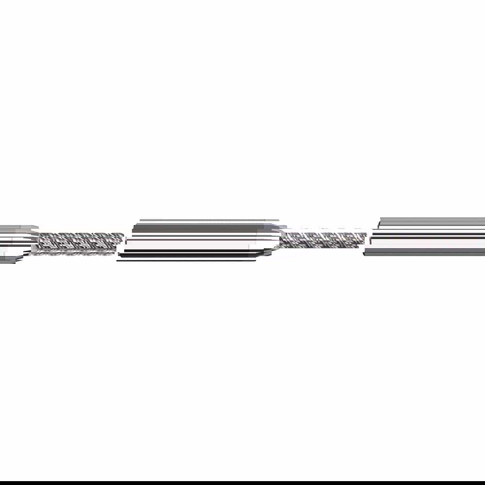 Square End Mill: 1/64'' Dia, 1/8'' LOC, 1/8'' Shank Dia, 2-1/2'' OAL, 4 Flutes, Solid Carbide