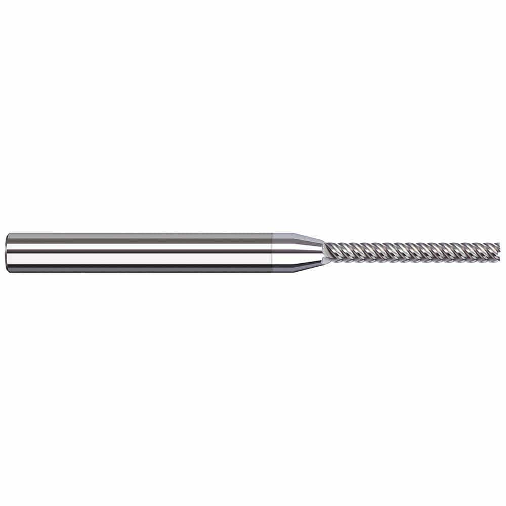 Square End Mill: 3/64'' Dia, 3/8'' LOC, 1/8'' Shank Dia, 2-1/2'' OAL, 5 Flutes, Solid Carbide