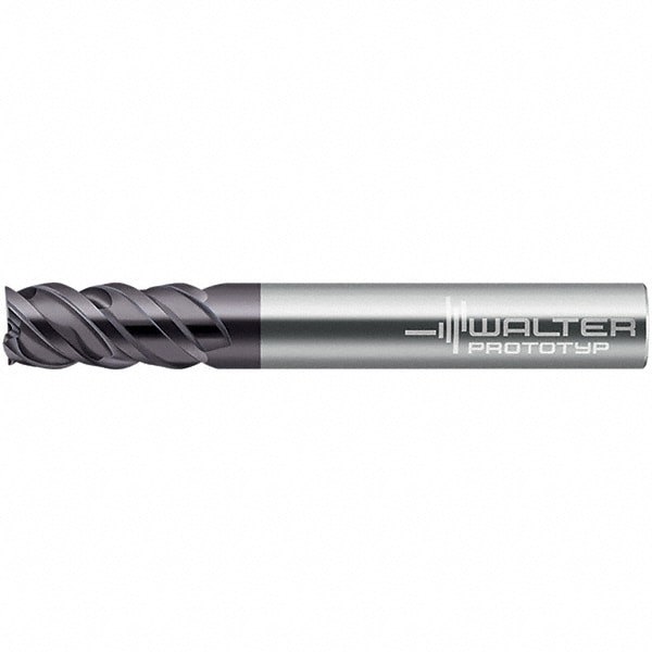 Square End Mill: 0.138'' Dia, 0.4'' LOC, 0.236'' Shank Dia, 2.244'' OAL, 3 Flutes, Solid Carbide