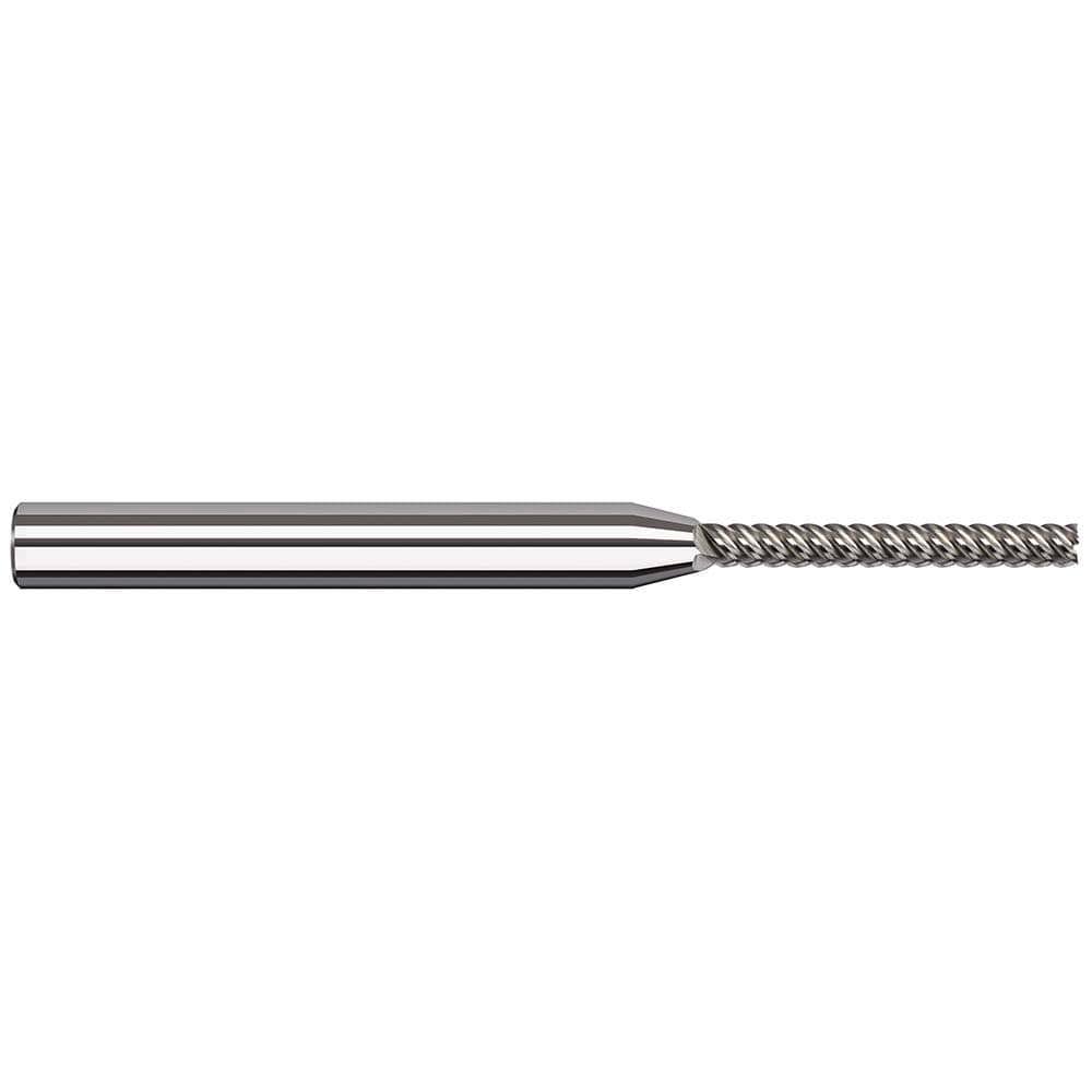 Square End Mill: 7/64'' Dia, 0.9'' LOC, 1/8'' Shank Dia, 2-1/2'' OAL, 5 Flutes, Solid Carbide