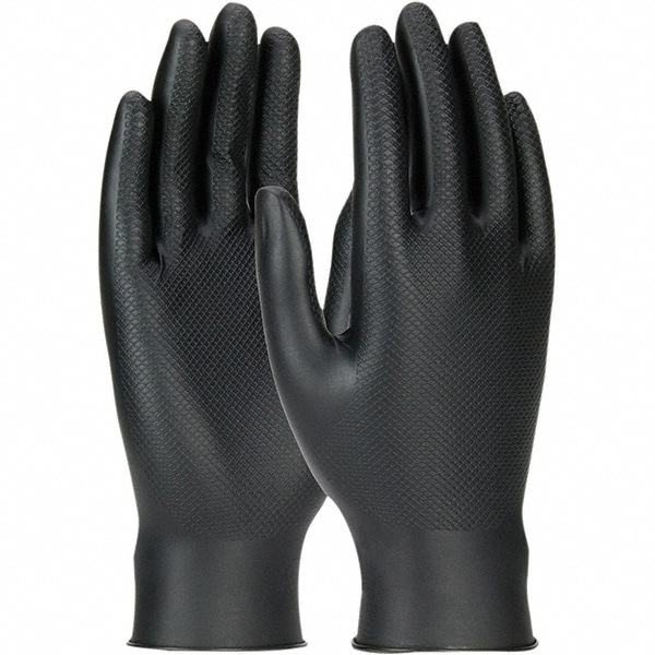 Disposable Glove: Series Grippaz Skins, Size Medium, 6.0 mil, Nitrile, General Purpose Grade, Powder-Free